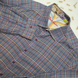 Robert Graham Classic Fit Button Down Shirt Mens 2XL Plaid Multicolor